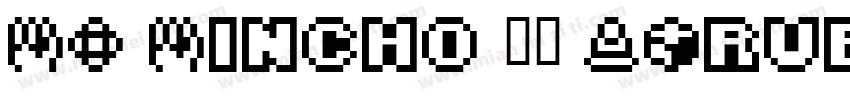 MS Mincho 常规 (TrueType)(西方)字体转换